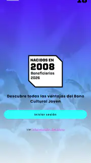 Bono Cultural Joven 2026 screenshot 1