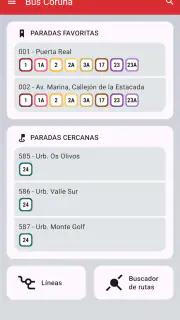 Bus Coruña screenshot 1