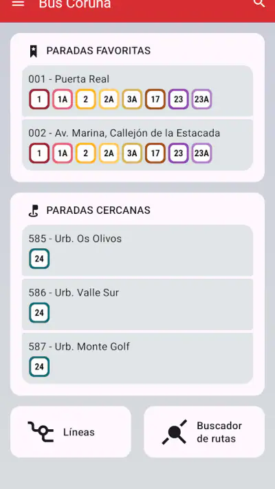 Bus Coruña screenshot 1