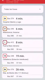 Bus Coruña screenshot 2