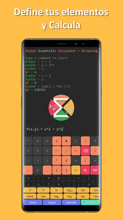 Calculadora Científica Scalar screenshot 1