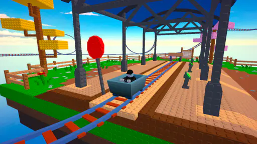Cart Ride Obby: Montaña Rusa screenshot 2