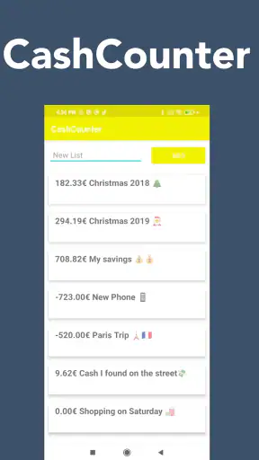 CashCounter: contador de euros screenshot 1