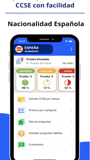 CCSE Examen Nacionalidad screenshot 1