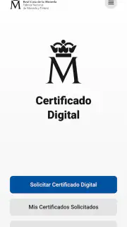 Certificado digital FNMT screenshot 1