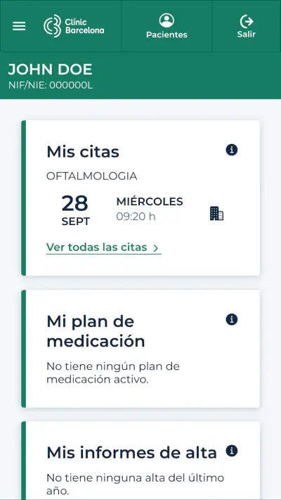 Clínic Barcelona screenshot 1