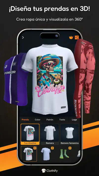 Clothify - Diseña ropa en 3D screenshot 1