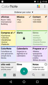 ColorNote Bloc de notas Notas screenshot