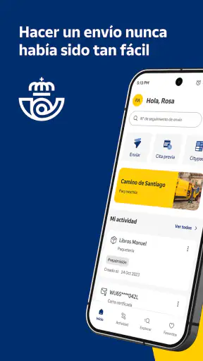 Correos: Envío y seguimiento screenshot 1