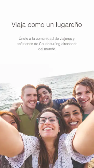 Couchsurfing Travel App screenshot 1