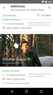 Couchsurfing Travel App screenshot 2