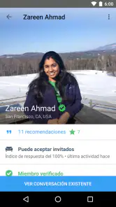 Couchsurfing Travel App screenshot