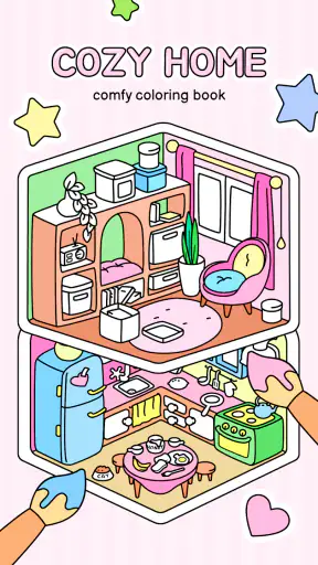 Cozy Home: Comfy Coloring Book screenshot 1
