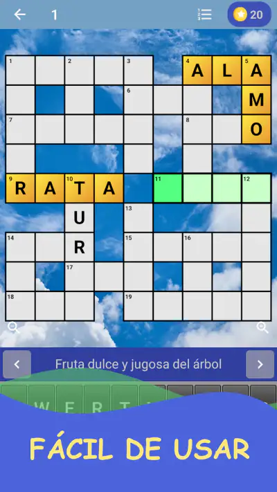 Crucigrama en español screenshot 1