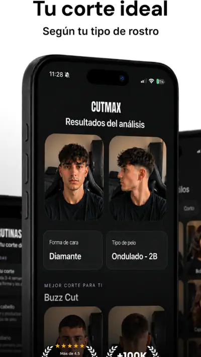 Cutmax: Tu Corte Ideal con IA screenshot 1