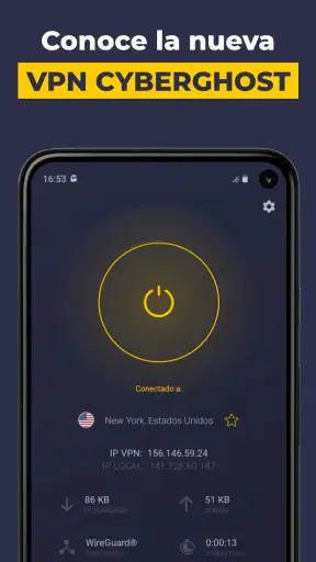 CyberGhost VPN: Proxy Seguro screenshot 1