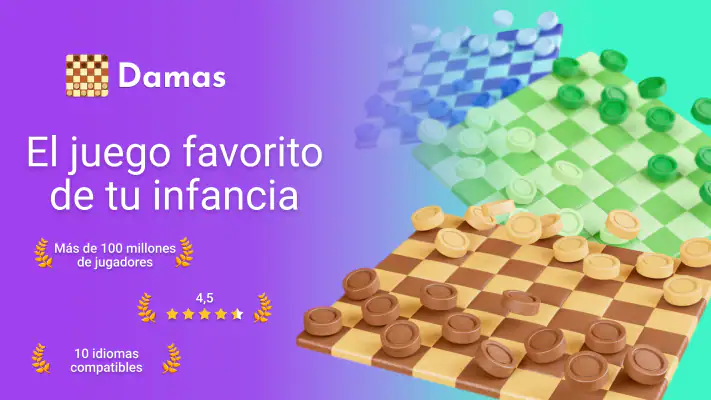Damas en línea - 2 jugadores screenshot 1
