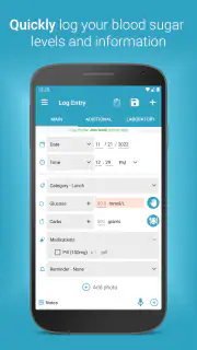 Diabetes:M - Blood Sugar Diary screenshot 2