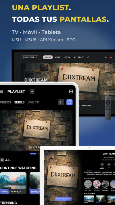 DIIXTREAM IPTV Player screenshot 1