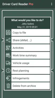 Driver Card Reader Pro screenshot 2