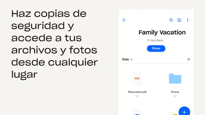Dropbox: Almacenamiento Seguro screenshot 1