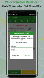 Employee Time Clock w/ GPS, Sc screenshot 2