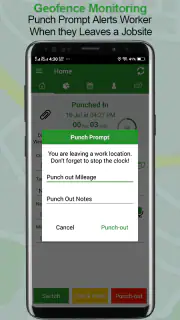 Employee Time Clock w/ GPS, Sc screenshot 3