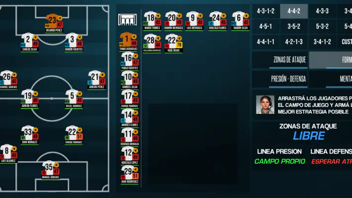 F11 Football Manager screenshot 1