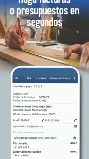 Factura y presupuesto app screenshot 7