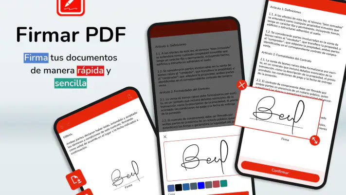 Firmar documentos PDF fácil screenshot 1