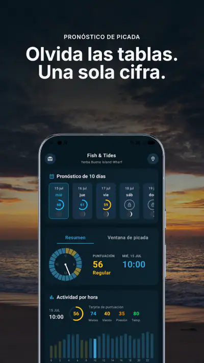 Fish & Tides: Índice de picada screenshot 1