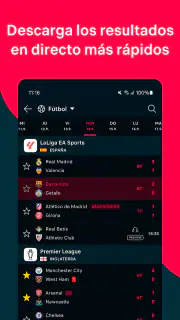 Flashscore: Resultados en vivo screenshot 1