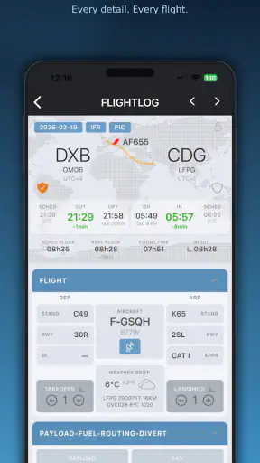 FlightLog screenshot 1