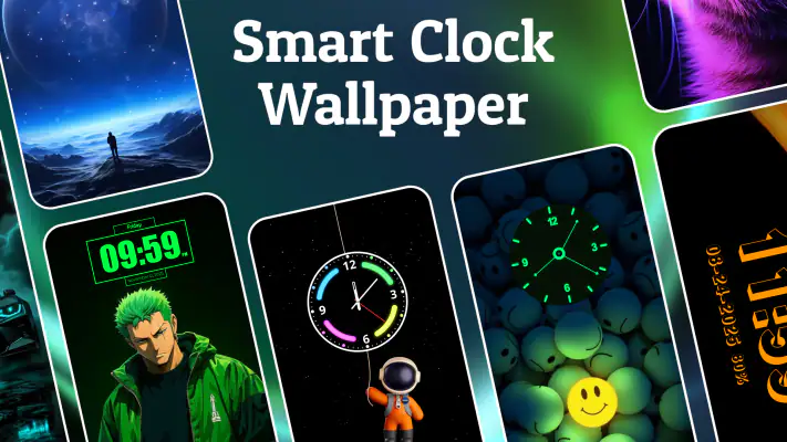 Fondo de pantalla reloj neón screenshot 1