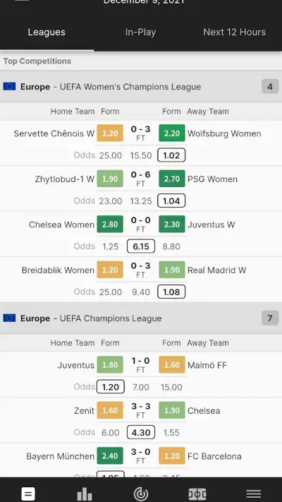FootyStats - Estad. de Fútbol screenshot 1
