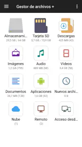 Gestor de archivos screenshot