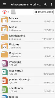 Gestor de archivos screenshot 2