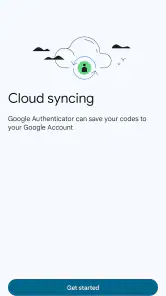 Google Authenticator screenshot