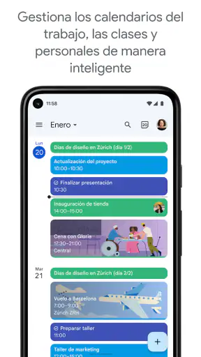 Google Calendar screenshot 1