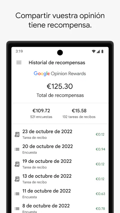 Google Opinion Rewards screenshot 1