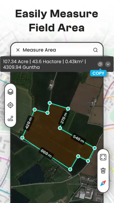 GPS Land Field Area Calculator screenshot 1