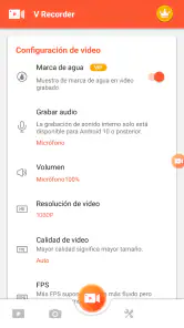 Grabador Pantalla V Recorder screenshot