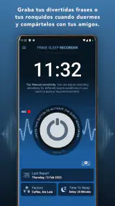 Grabador y Rastreador de Sueño screenshot
