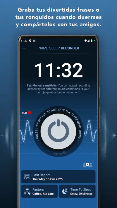 Grabador y Rastreador de Sueño screenshot 1