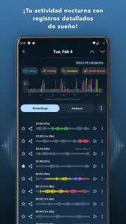 Grabador y Rastreador de Sueño screenshot 3