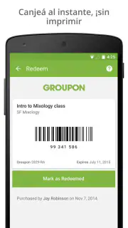 Groupon: compra nuevas ofertas screenshot 5