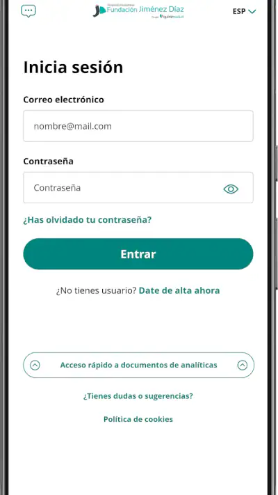 H. U. Fundación Jimenez Díaz screenshot 1