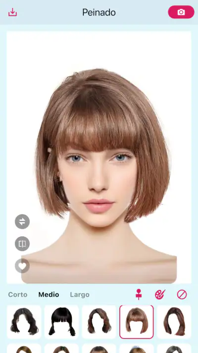 Hairstyle Try On-corte de pelo screenshot 1