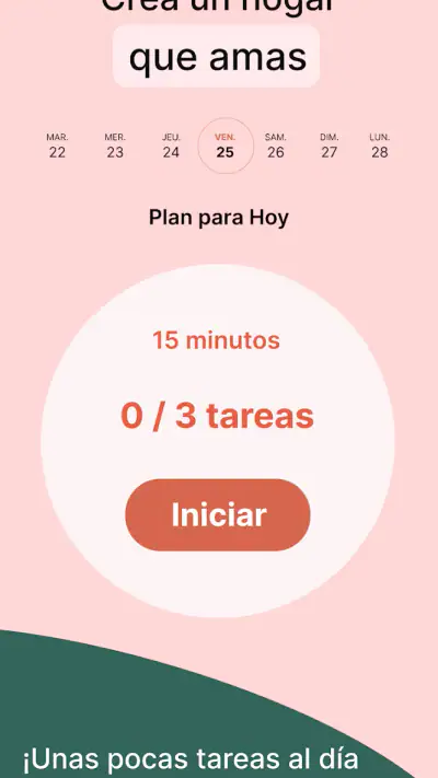 Horario de limpieza del hogar screenshot 1