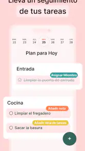 Horario de limpieza del hogar screenshot